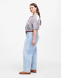 The Plus Curvy Pieced Barrel-Leg Jean | Madewell