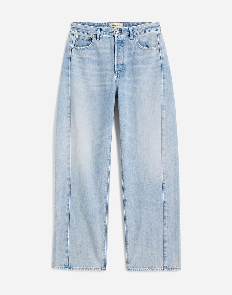 The Plus Curvy Pieced Barrel-Leg Jean | Madewell