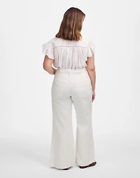 The Plus Curvy Pieced Barrel-Leg Jean | Madewell