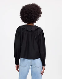 Ruffled Pintucked Long-Sleeve Top | Madewell