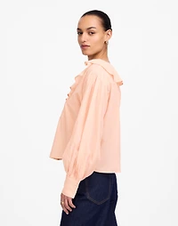 Ruffled Pintucked Long-Sleeve Top | Madewell