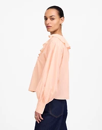 Ruffled Pintucked Long-Sleeve Top | Madewell