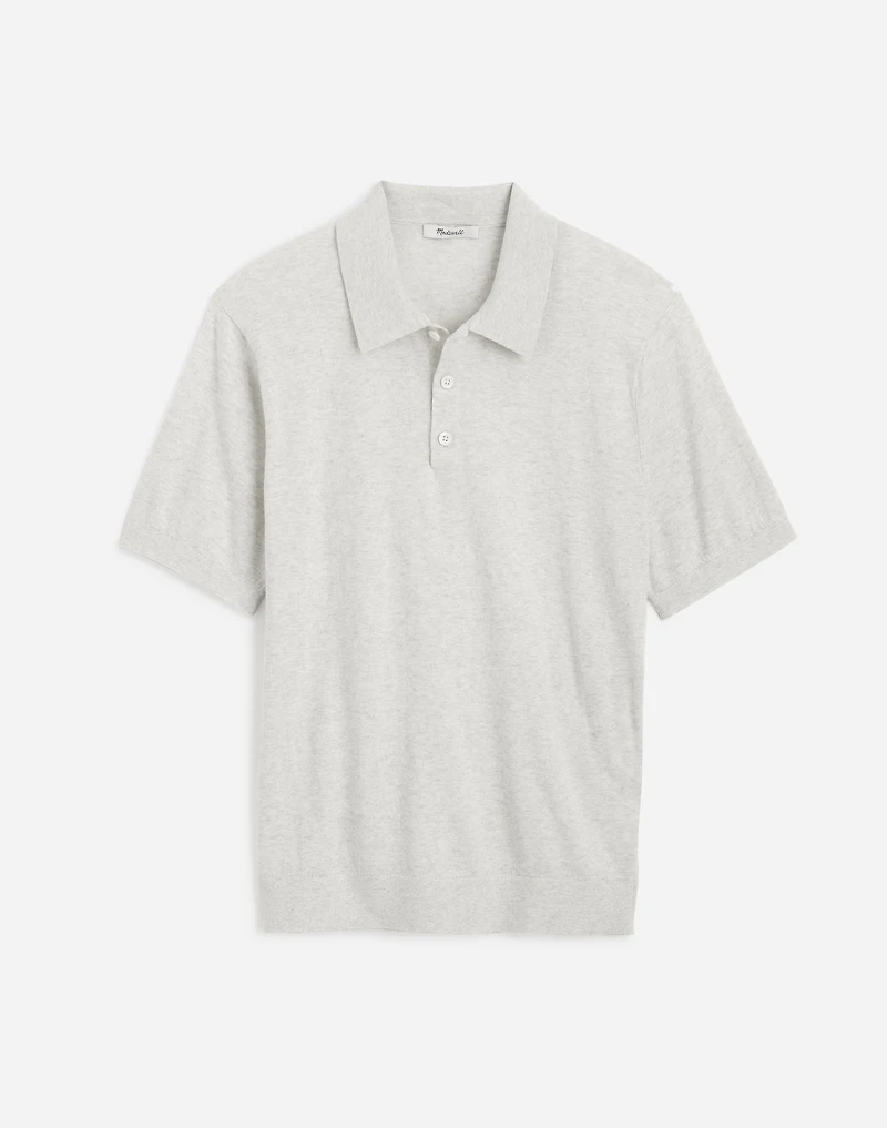 Three-Button Sweater Polo Shirt | Madewell