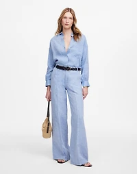 Shirred Button-Up Shirt Linen-Cotton | Madewell
