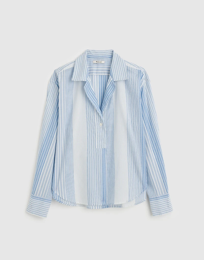 Notch-Collar Popover Shirt | Madewell