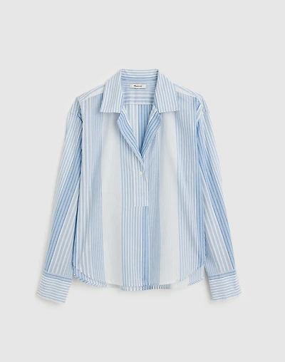 Notch-Collar Popover Shirt | Madewell