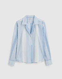 Notch-Collar Popover Shirt | Madewell