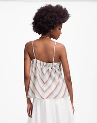 Linen V-Neck Tank Stripe | Madewell