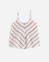 Linen V-Neck Tank Stripe | Madewell