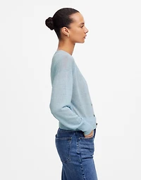 Linen-Blend V-Neck Cardigan | Madewell