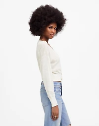 Linen-Blend V-Neck Cardigan | Madewell