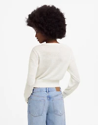 Linen-Blend V-Neck Cardigan | Madewell