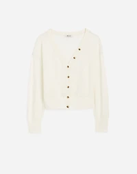 Linen-Blend V-Neck Cardigan | Madewell