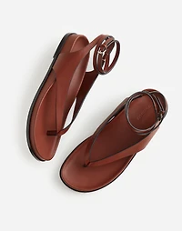 The Eleni Ankle-Wrap Thong Sandal | Madewell