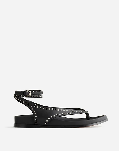 The Eleni Ankle-Wrap Thong Sandal | Madewell