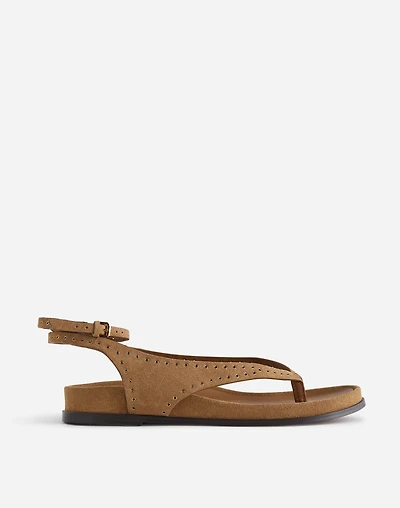The Eleni Ankle-Wrap Thong Sandal | Madewell