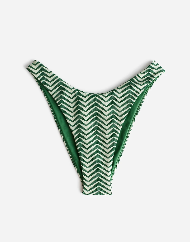 Zulu & Zephyr Green Zig Zag Curve Brief | Madewell