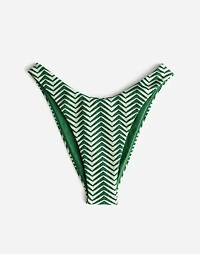 Zulu & Zephyr Green Zig Zag Curve Brief | Madewell