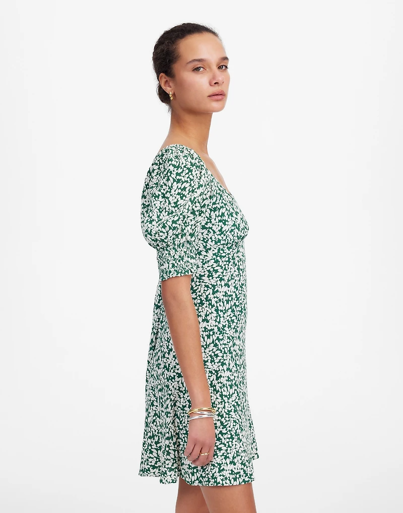 Seamed V-Neck Mini Dress | Madewell