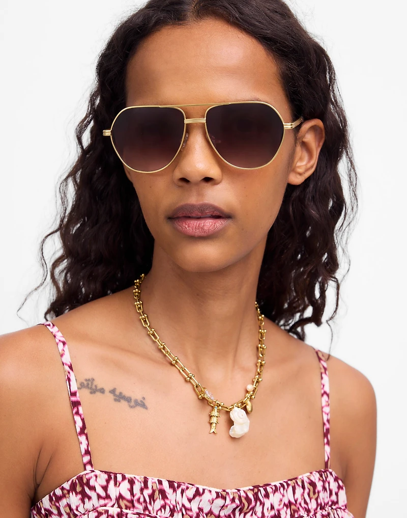 Wire Frame Aviator Sunglasses | Madewell