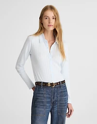 Pointelle-Knit Cardigan Top | Madewell