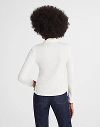 Pointelle-Knit Cardigan Top | Madewell