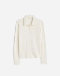 Pointelle-Knit Cardigan Top | Madewell