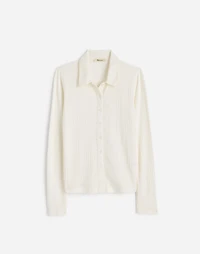 Pointelle-Knit Cardigan Top | Madewell