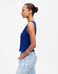 Smocked Boatneck Tank | Madewell