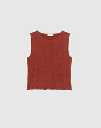Smocked Boatneck Tank | Madewell