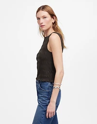 Smocked Boatneck Tank | Madewell