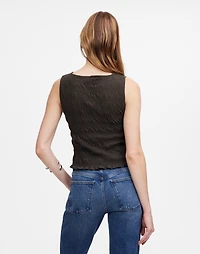 Smocked Boatneck Tank | Madewell