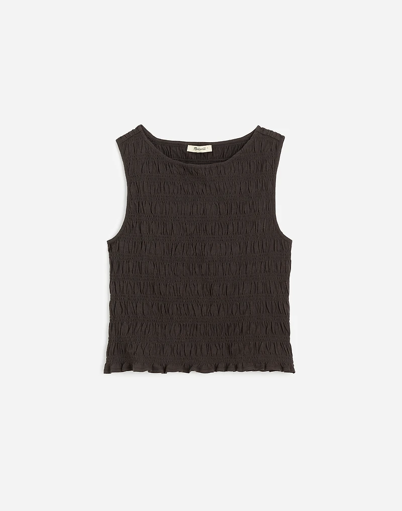 Smocked Boatneck Tank | Madewell