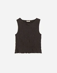 Smocked Boatneck Tank | Madewell