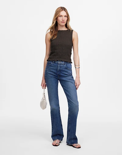 Smocked Boatneck Tank | Madewell