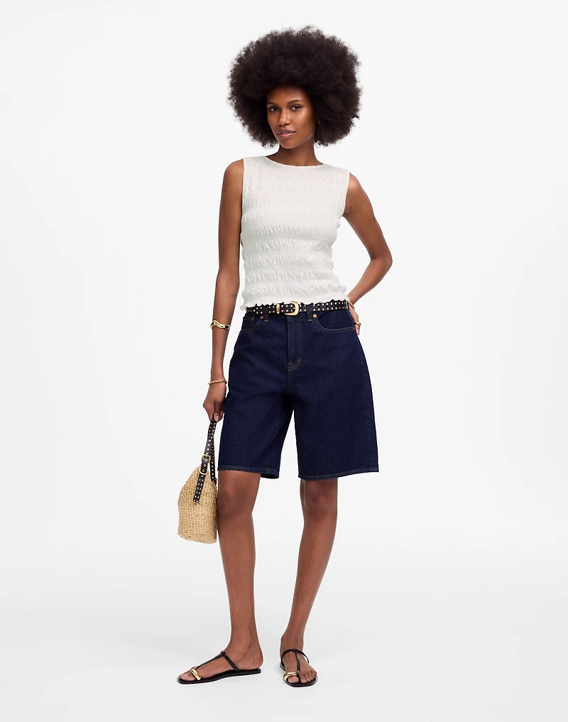 Smocked Boatneck Tank | Madewell