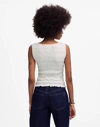 Smocked Boatneck Tank | Madewell
