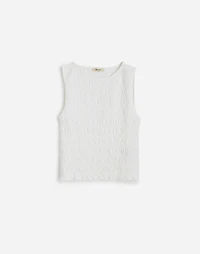 Smocked Boatneck Tank | Madewell
