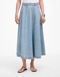 Denim Midi Skirt Edmonson Wash | Madewell