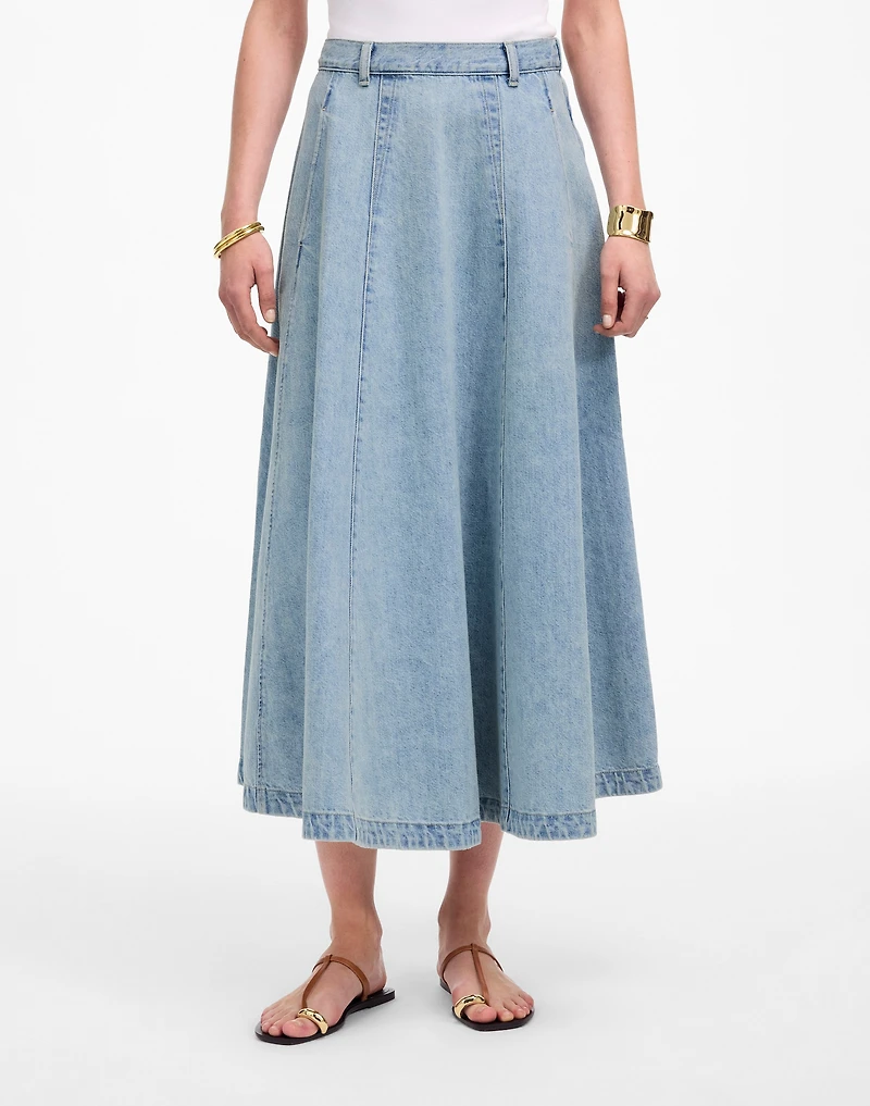 Denim Midi Skirt Edmonson Wash | Madewell