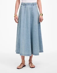 Denim Midi Skirt Edmonson Wash | Madewell