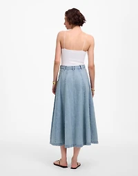 Denim Midi Skirt Edmonson Wash | Madewell