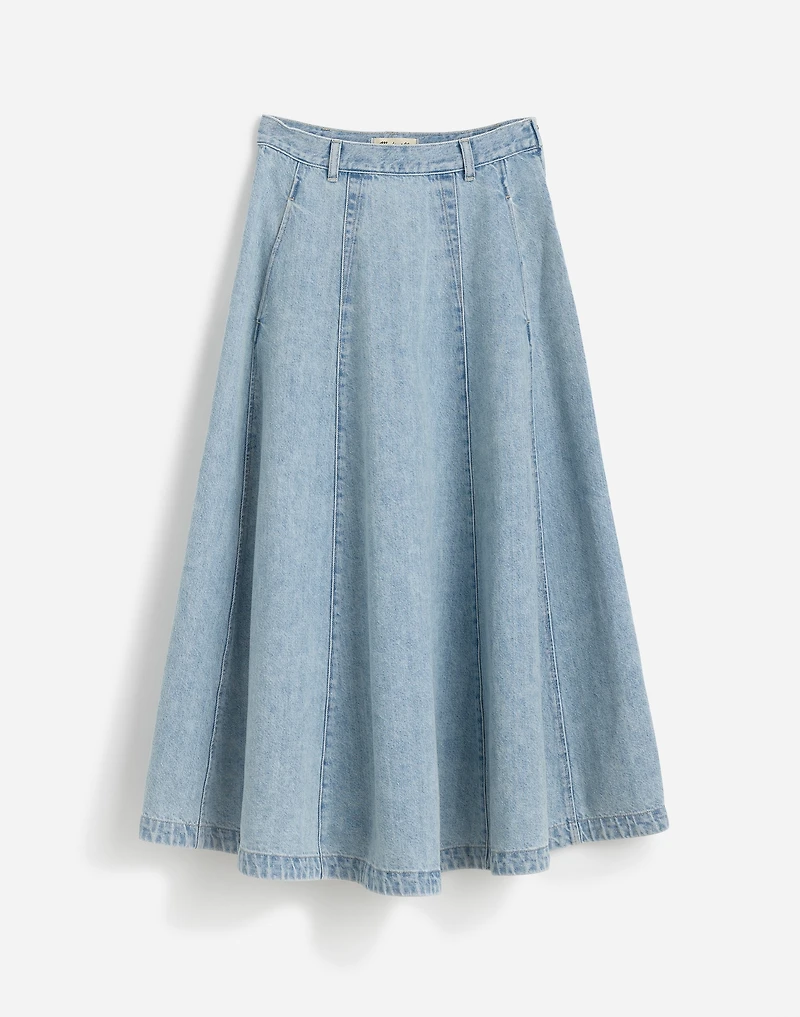 Denim Midi Skirt Edmonson Wash | Madewell