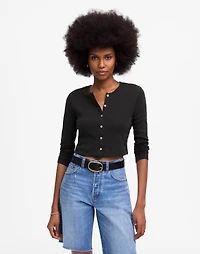 LESET Pointelle Crop Cardigan | Madewell