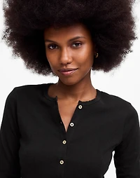 LESET Pointelle Crop Cardigan | Madewell