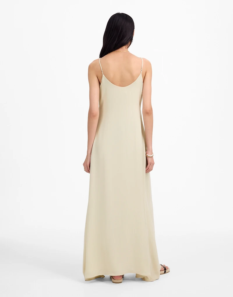 LESET Ari Scoopneck Maxi Tank Dress