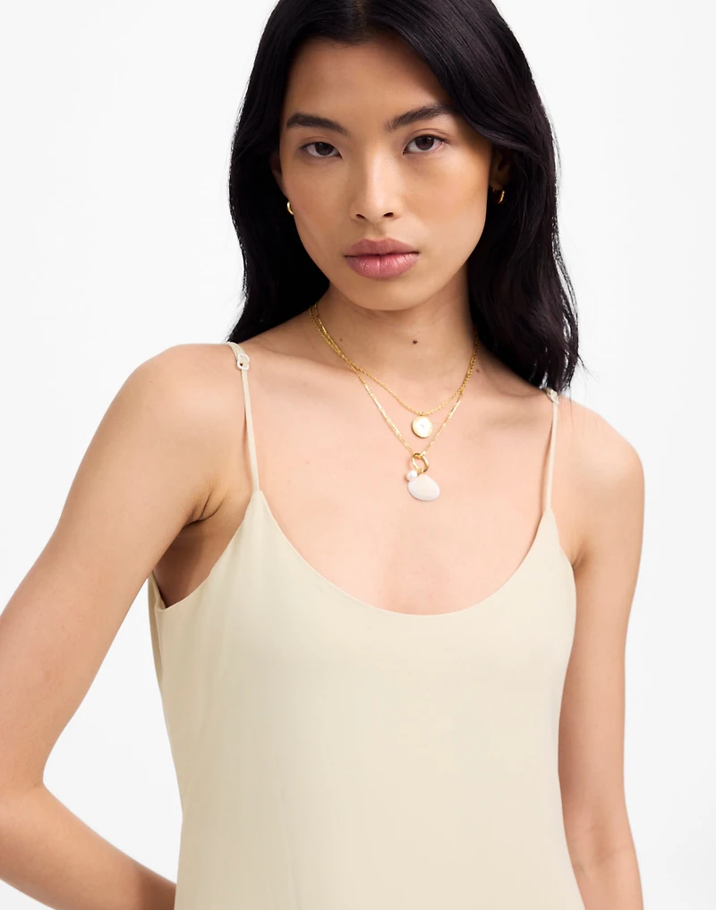 LESET Ari Scoopneck Maxi Tank Dress