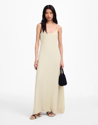 LESET Ari Scoopneck Maxi Tank Dress