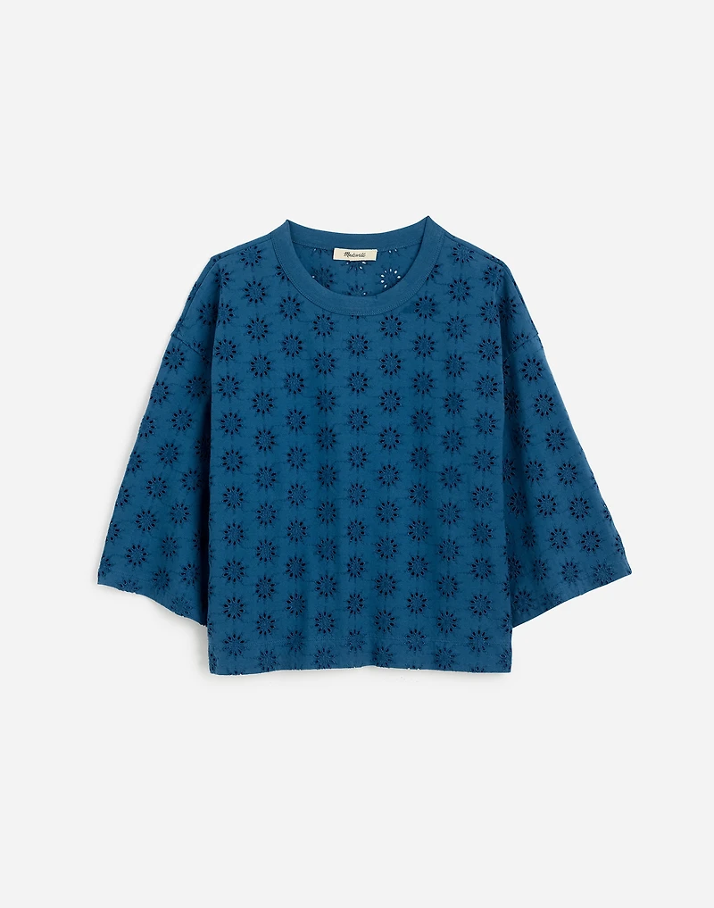 Embroidered Wide-Sleeve Boxy Tee | Madewell