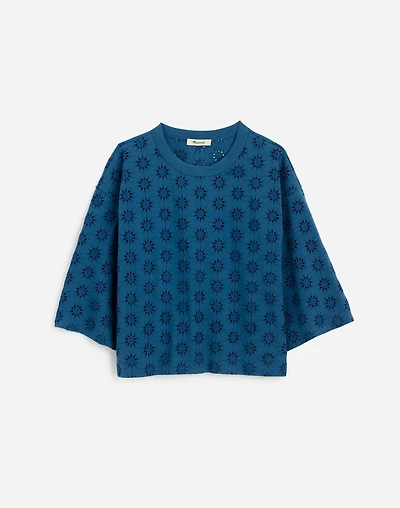 Embroidered Wide-Sleeve Boxy Tee | Madewell